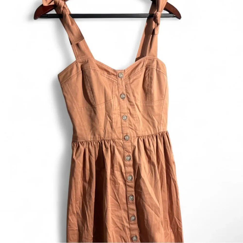 Rebecca Taylor Midi Dress in Blush Pink Smocked Back